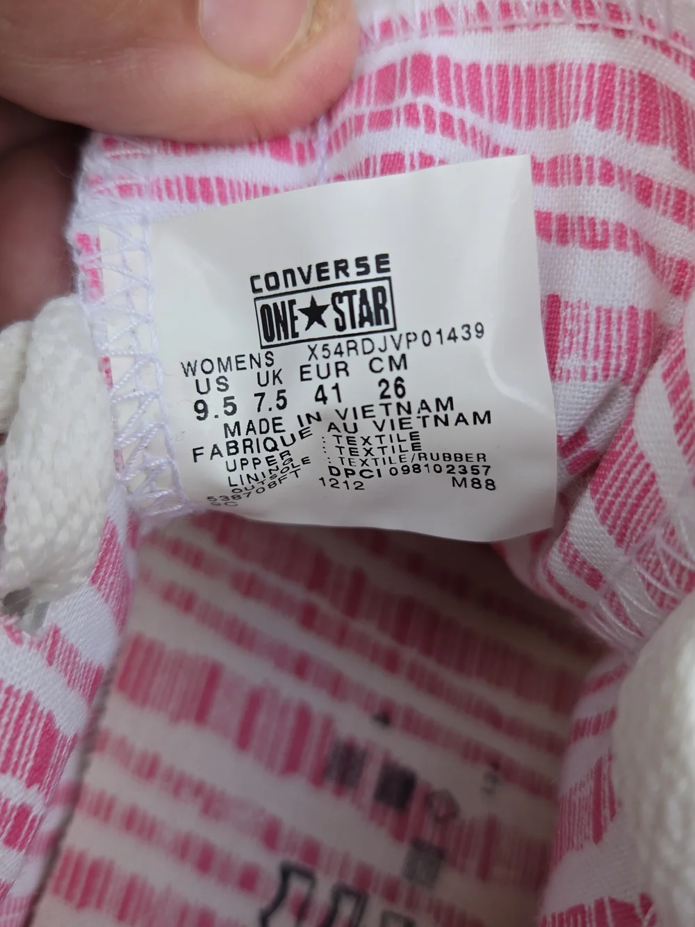 Converse White Canvas Sneakers with Pink Toe and Star Accents